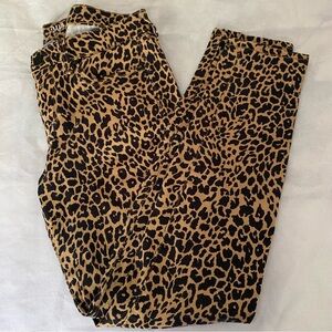 a.n.a animal print skinny jeans